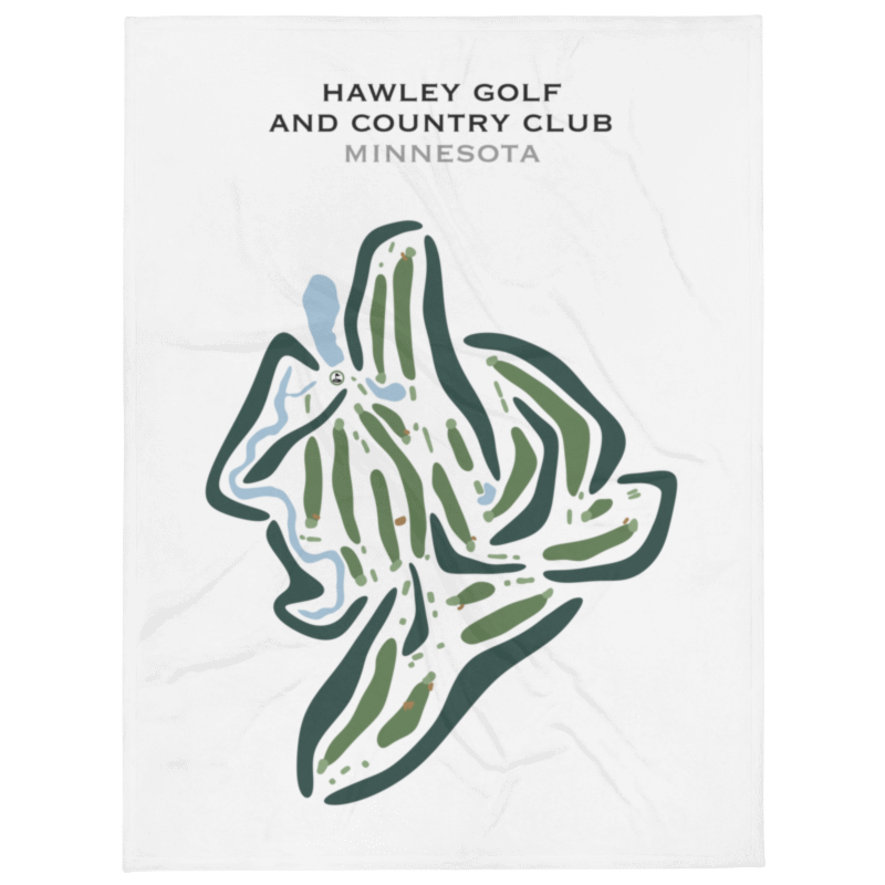 Hawley Golf and Country Club, Minnesota - Printed Golf Courses