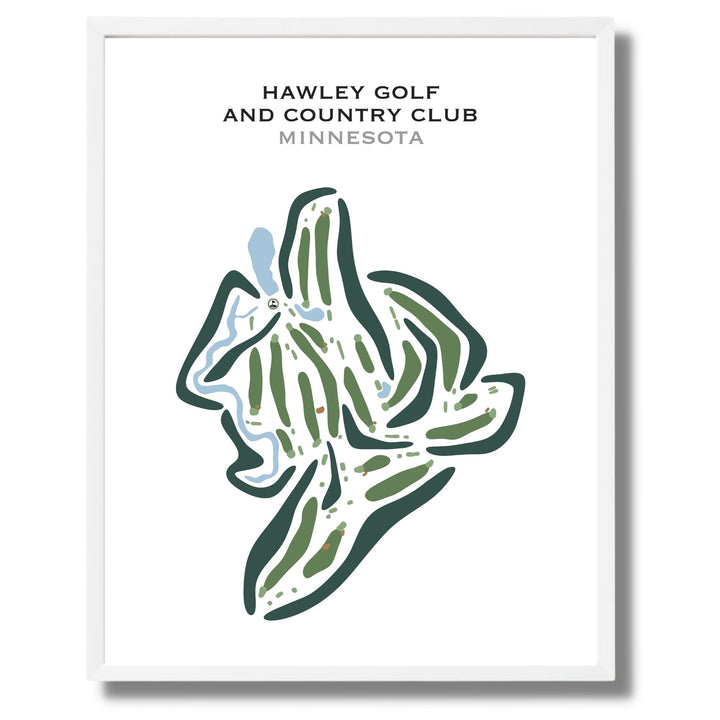 Hawley Golf and Country Club, Minnesota - Printed Golf Courses