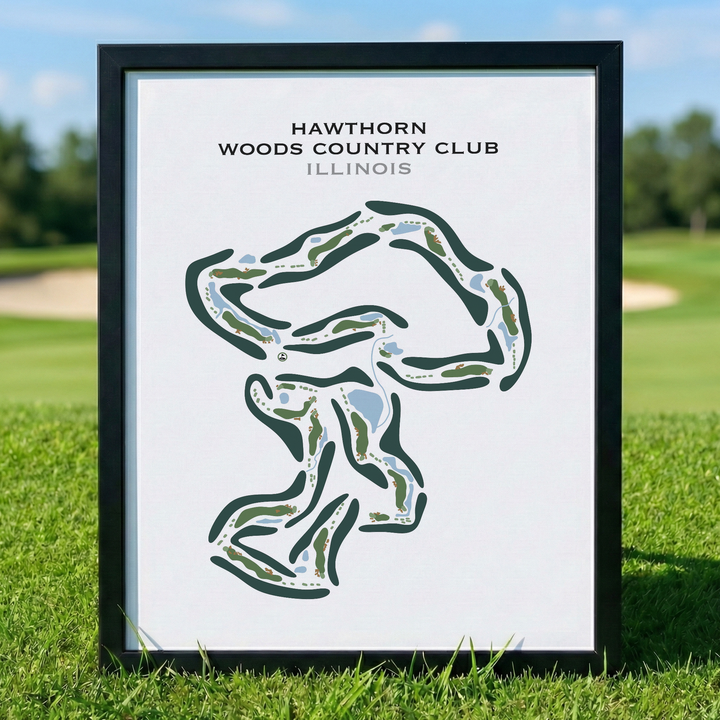 Hawthorn Woods Country Club, Illinois - Printed Golf Course