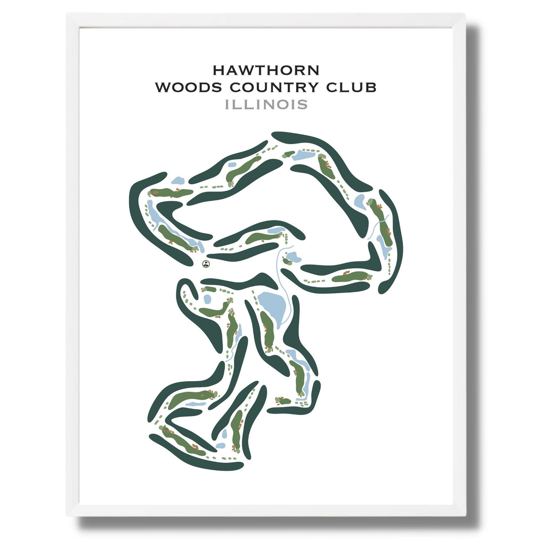 Hawthorn Woods Country Club, Illinois - Printed Golf Course