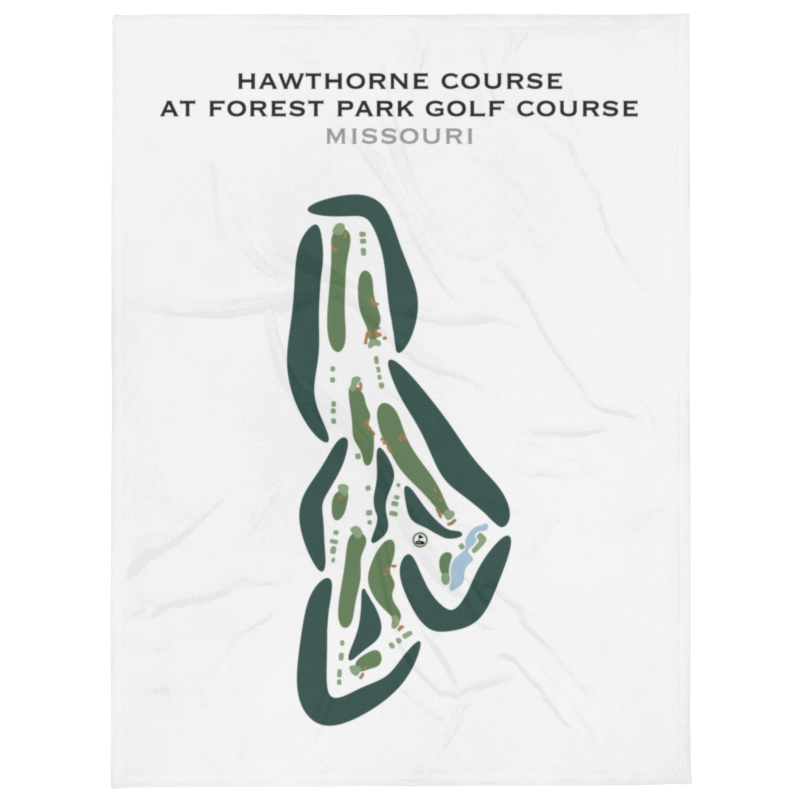 Hawthorne Course at Forest Park Golf Course, Missouri - Printed Golf Courses