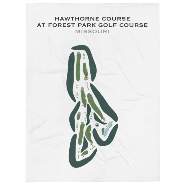 Hawthorne Course at Forest Park Golf Course, Missouri - Printed Golf Courses