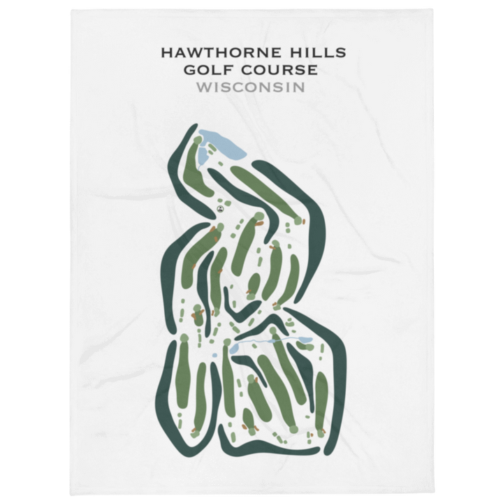 Hawthorne Hills Golf Course, Wisconsin - Printed Golf Courses