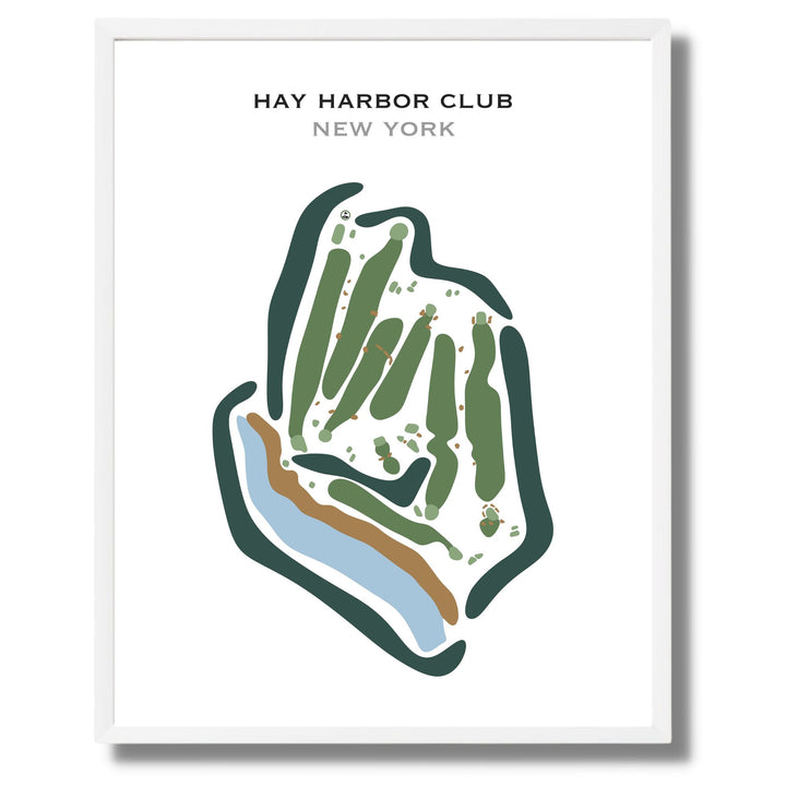 Hay Harbor Club, New York - Printed Golf Courses