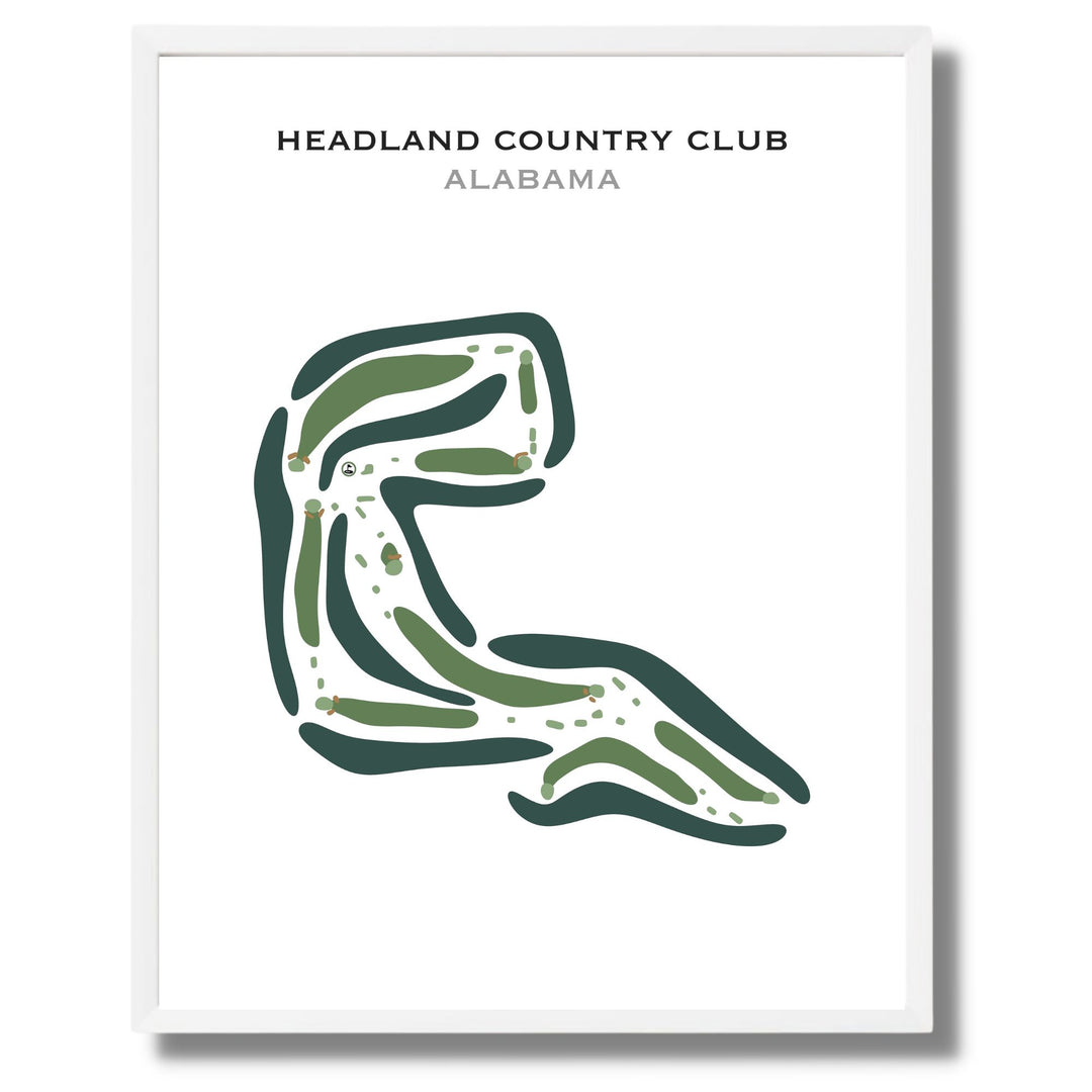 Headland Country Club, Alabama - Printed Golf Courses