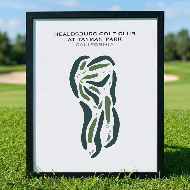 Healdsburg Golf Club at Tayman Park, California - Printed Golf Courses