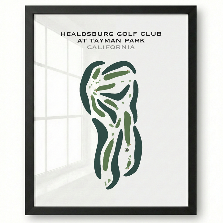 Healdsburg Golf Club at Tayman Park, California - Printed Golf Courses