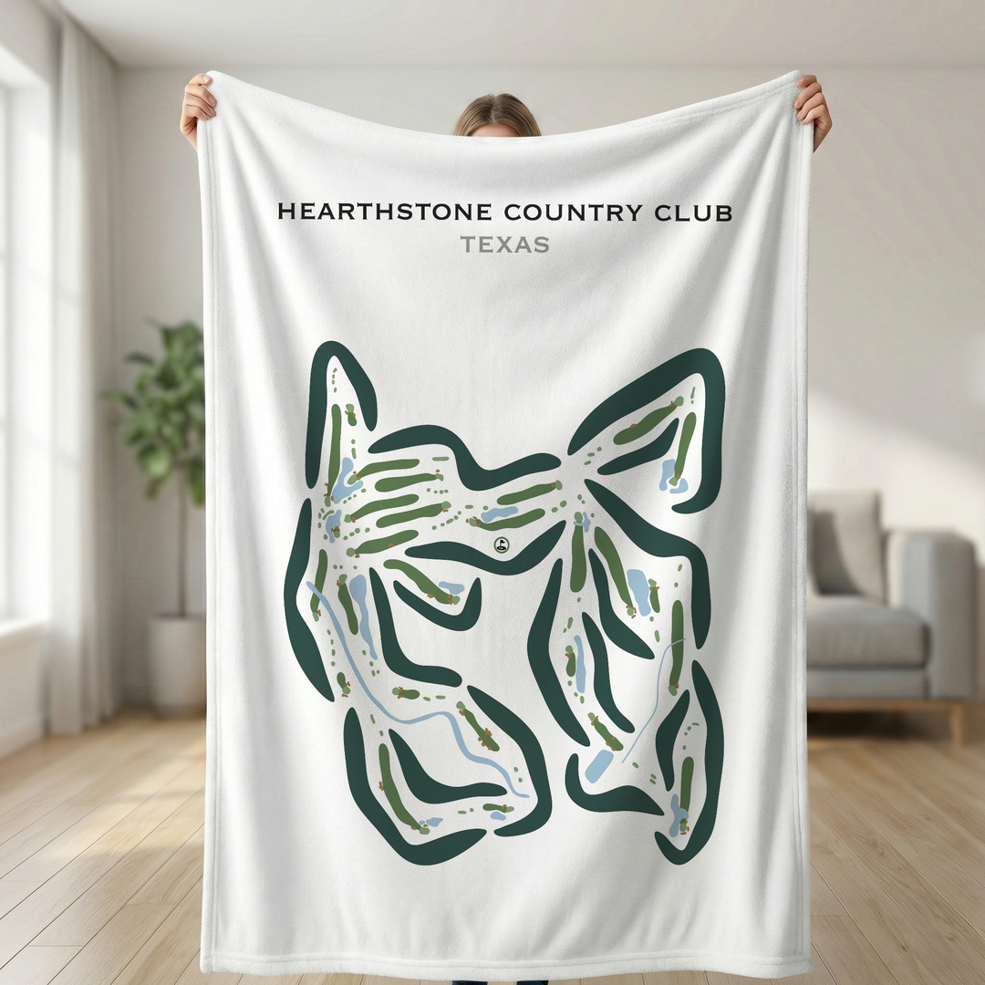 Hearthstone Country Club, Texas - Printed Golf Course