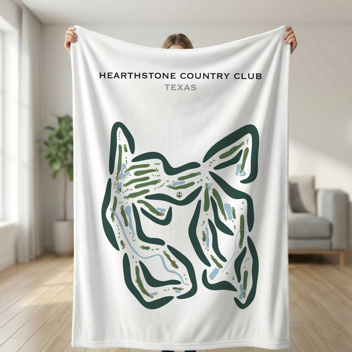 Hearthstone Country Club, Texas - Printed Golf Course
