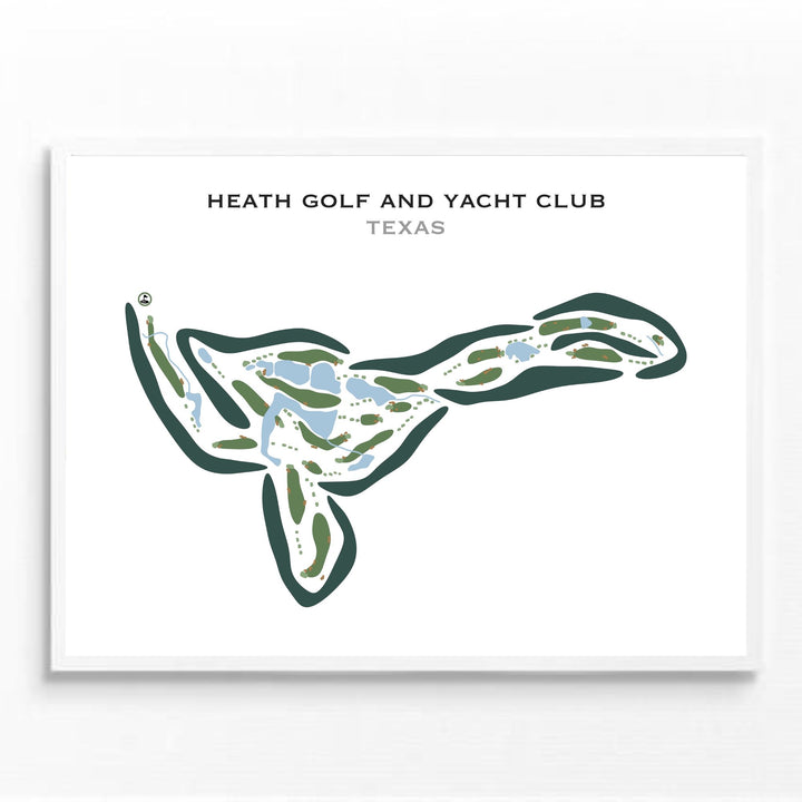 Heath Golf and Yacht Club, Texas - Printed Golf Courses