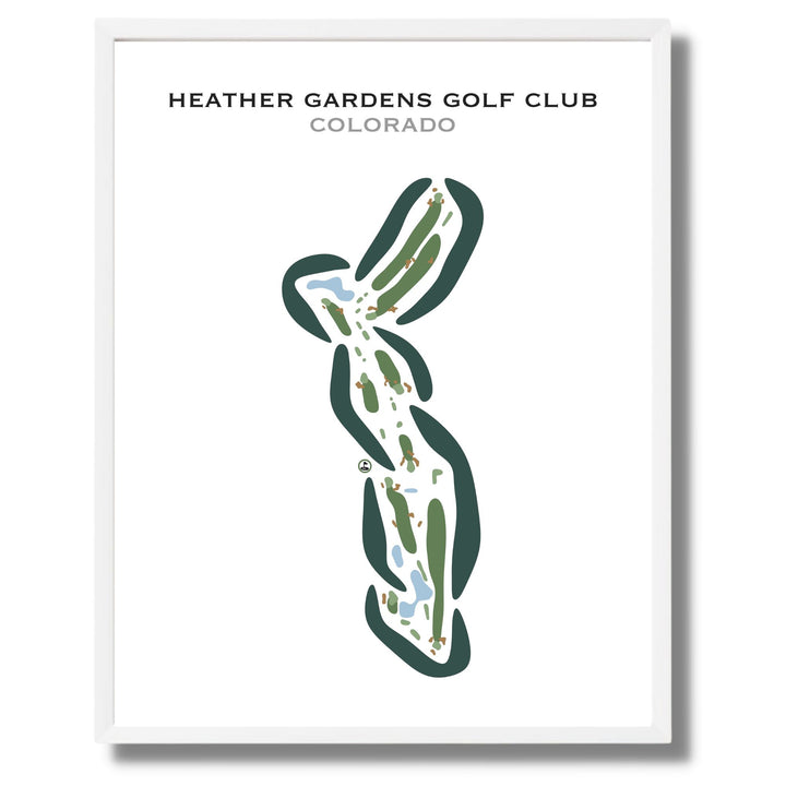 Heather Gardens Golf Club, Colorado - Printed Golf Courses