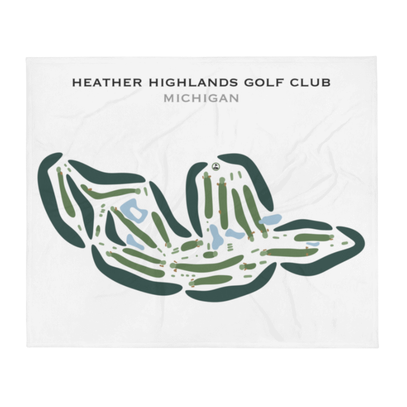 Heather Highlands Golf Club, Michigan - Printed Golf Courses