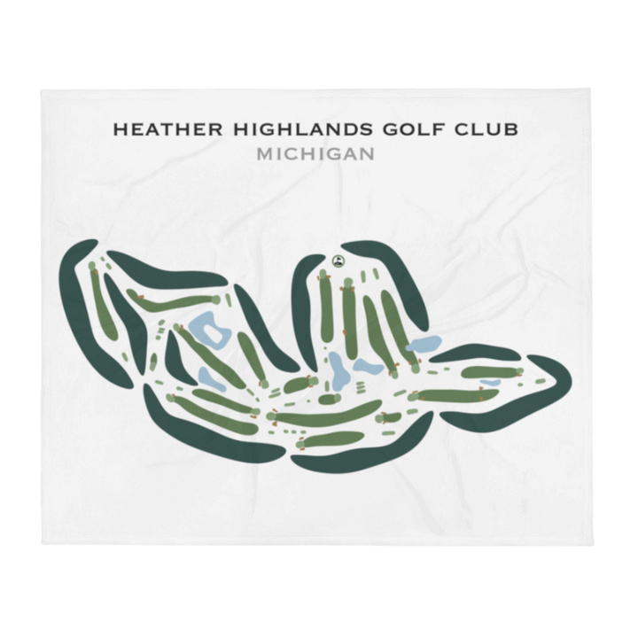 Heather Highlands Golf Club, Michigan - Printed Golf Courses