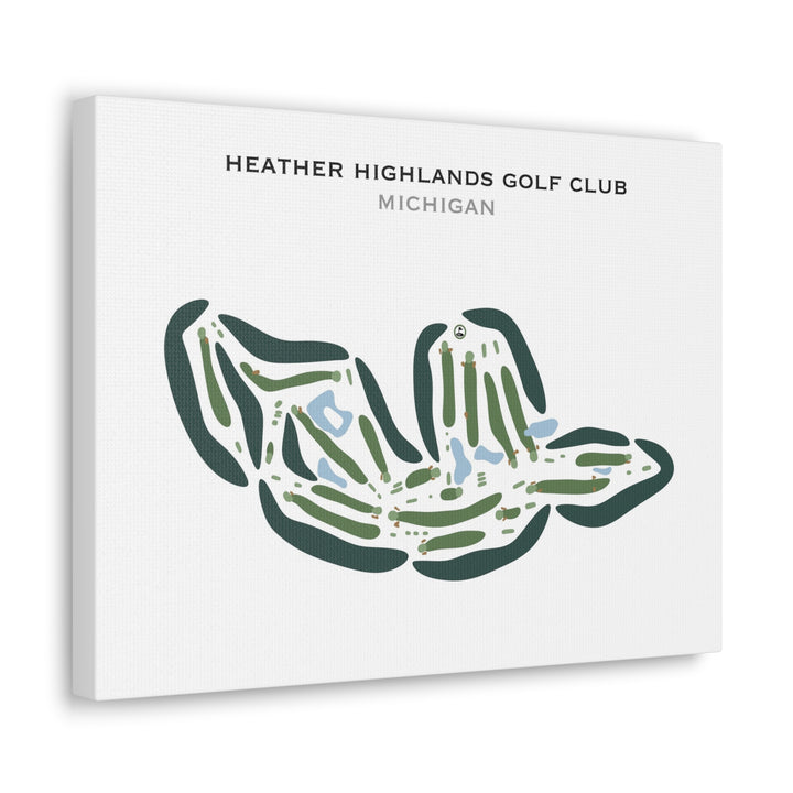 Heather Highlands Golf Club, Michigan - Printed Golf Courses