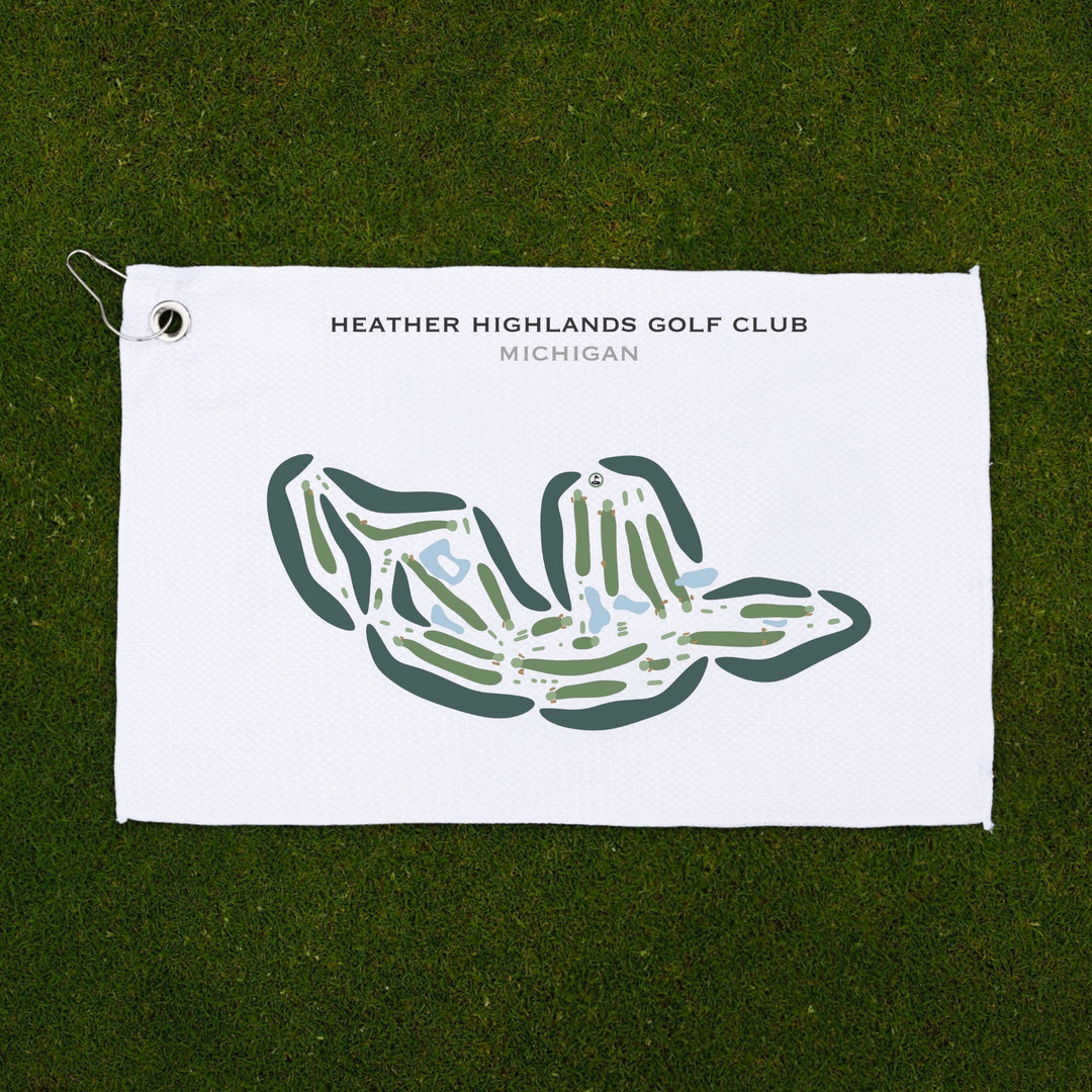 Heather Highlands Golf Club, Michigan - Printed Golf Courses