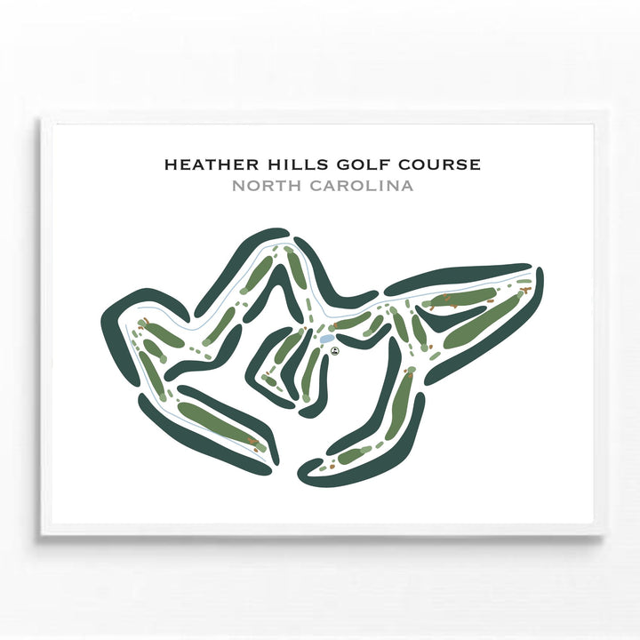 Heather Hills Golf Course, North Carolina - Printed Golf Courses