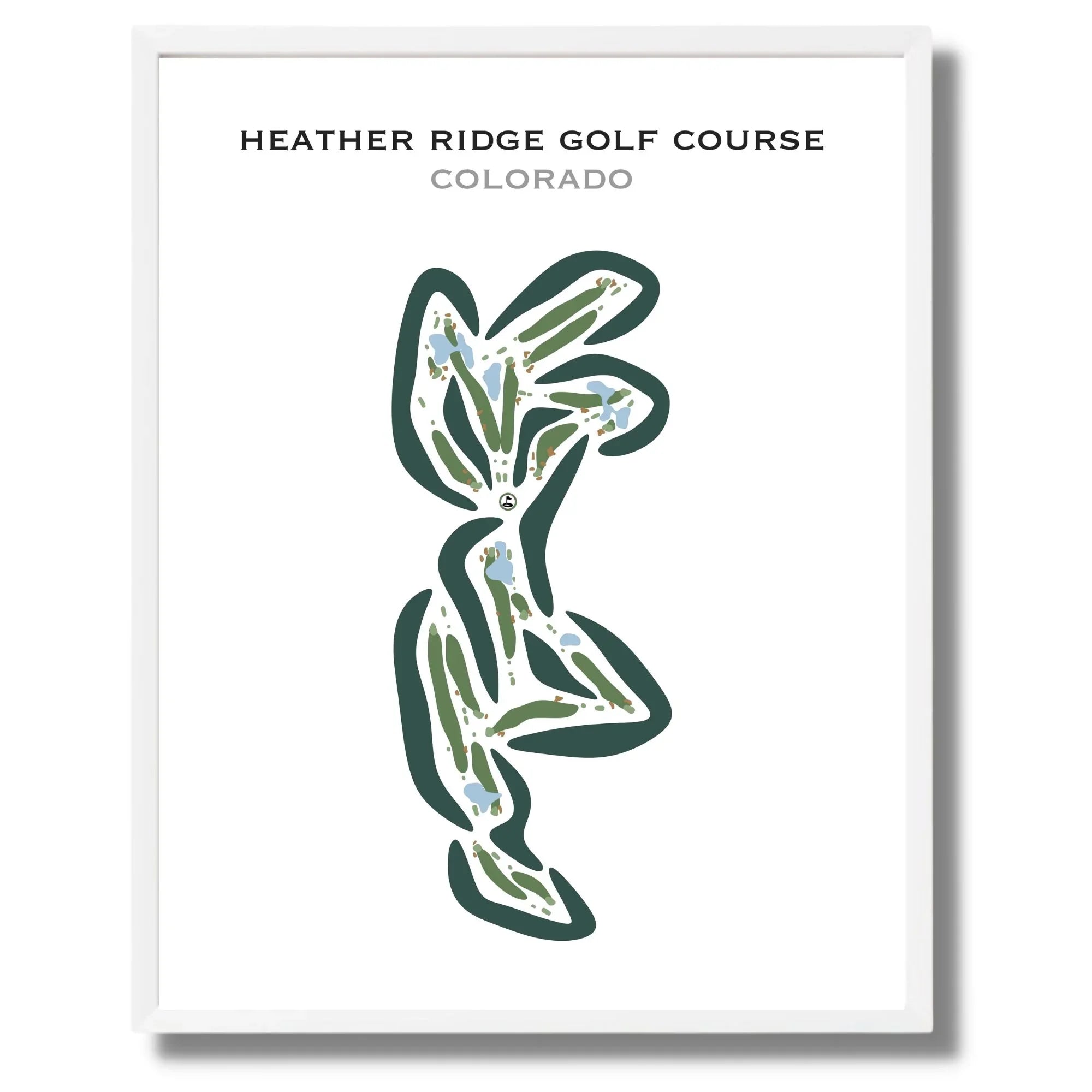 Buy the best printed golf course Heather Ridge Golf Course, Colorado