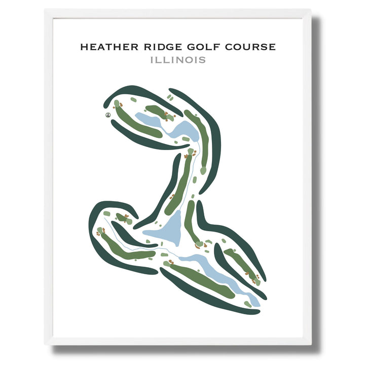 Heather Ridge Golf Course, Illinois - Printed Golf Courses