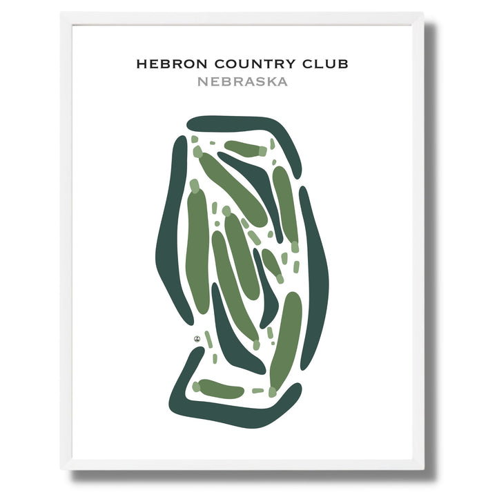 Hebron Country Club, Nebraska - Printed Golf Courses