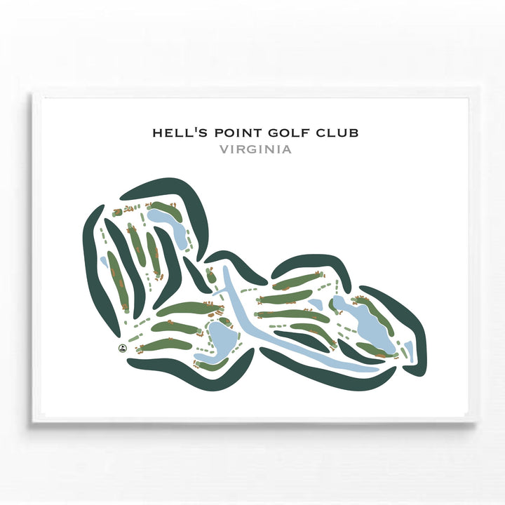 Hell's Point Golf Club, Virginia - Printed Golf Courses