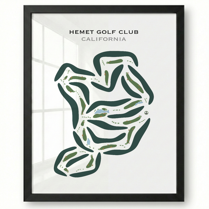 Hemet Golf Club, California - Printed Golf Courses