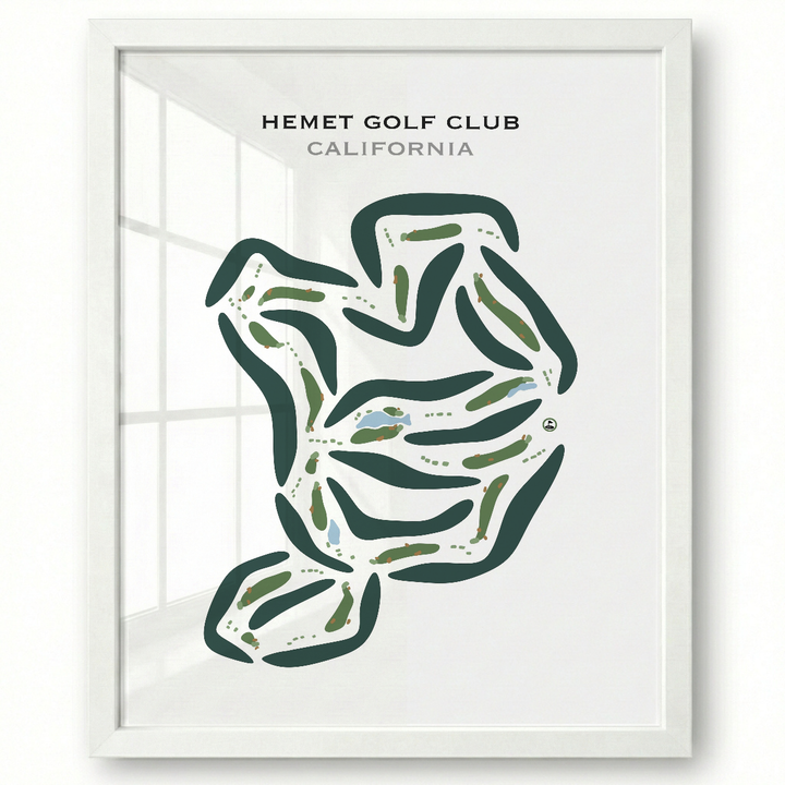 Hemet Golf Club, California - Printed Golf Courses