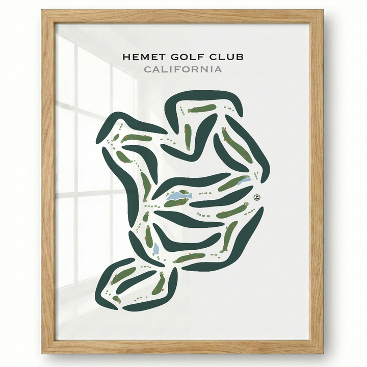Hemet Golf Club, California - Printed Golf Courses