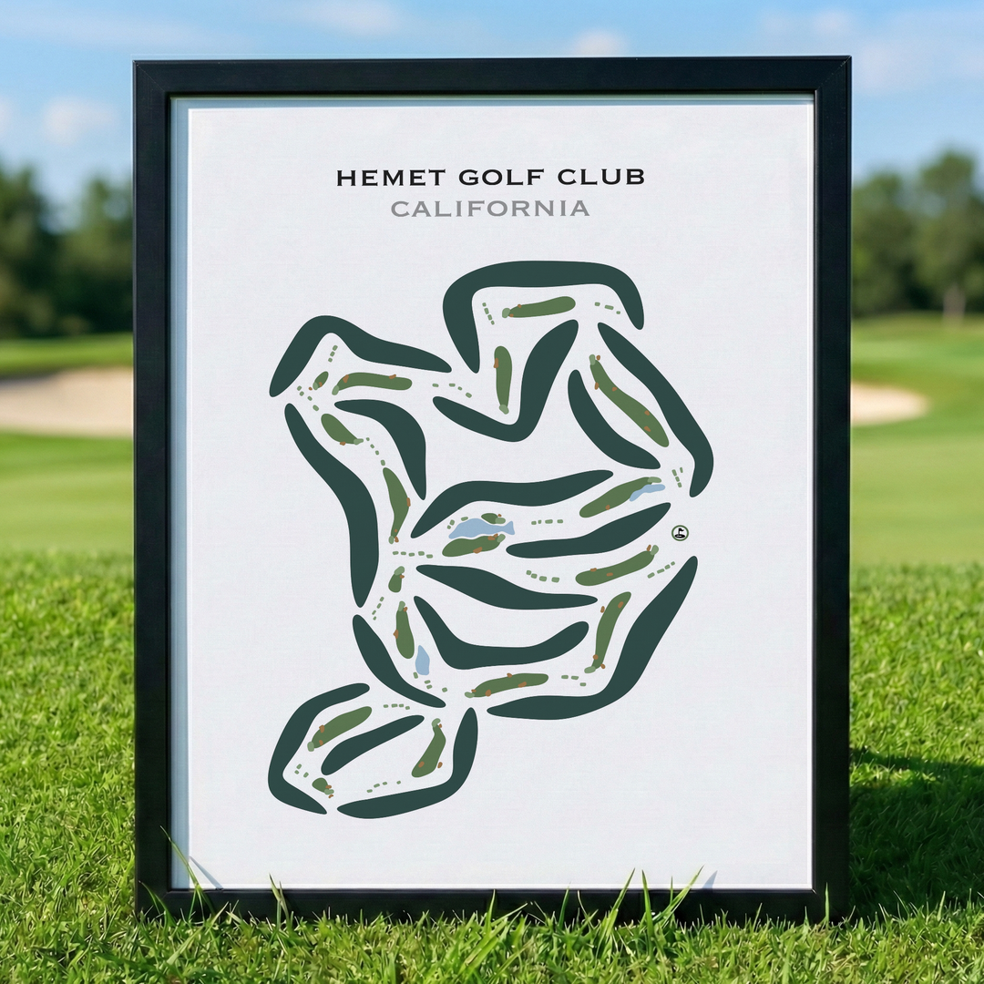 Hemet Golf Club, California - Printed Golf Courses