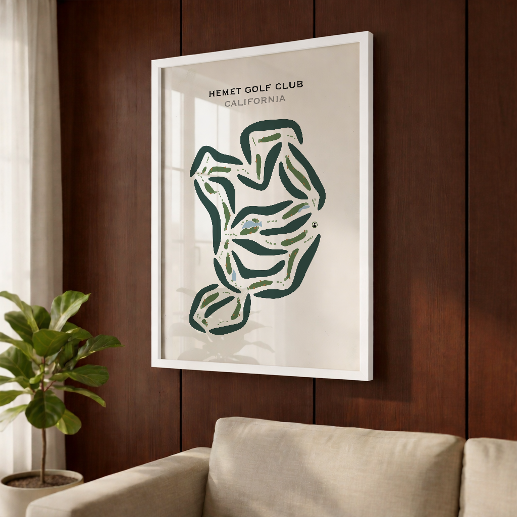 Hemet Golf Club, California - Printed Golf Courses