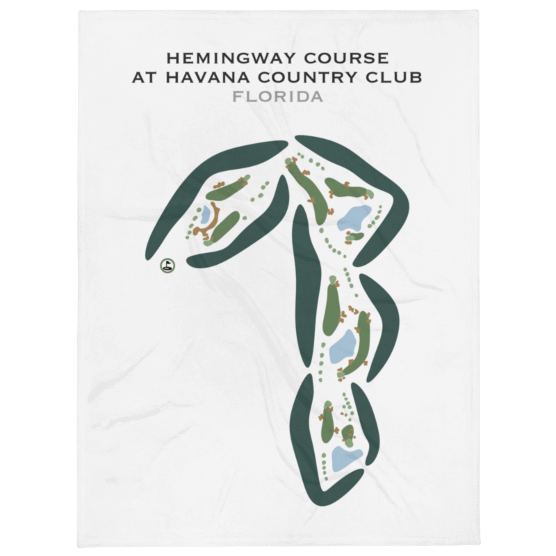 Hemingway Course at Havana Country Club, Florida - Printed Golf Courses