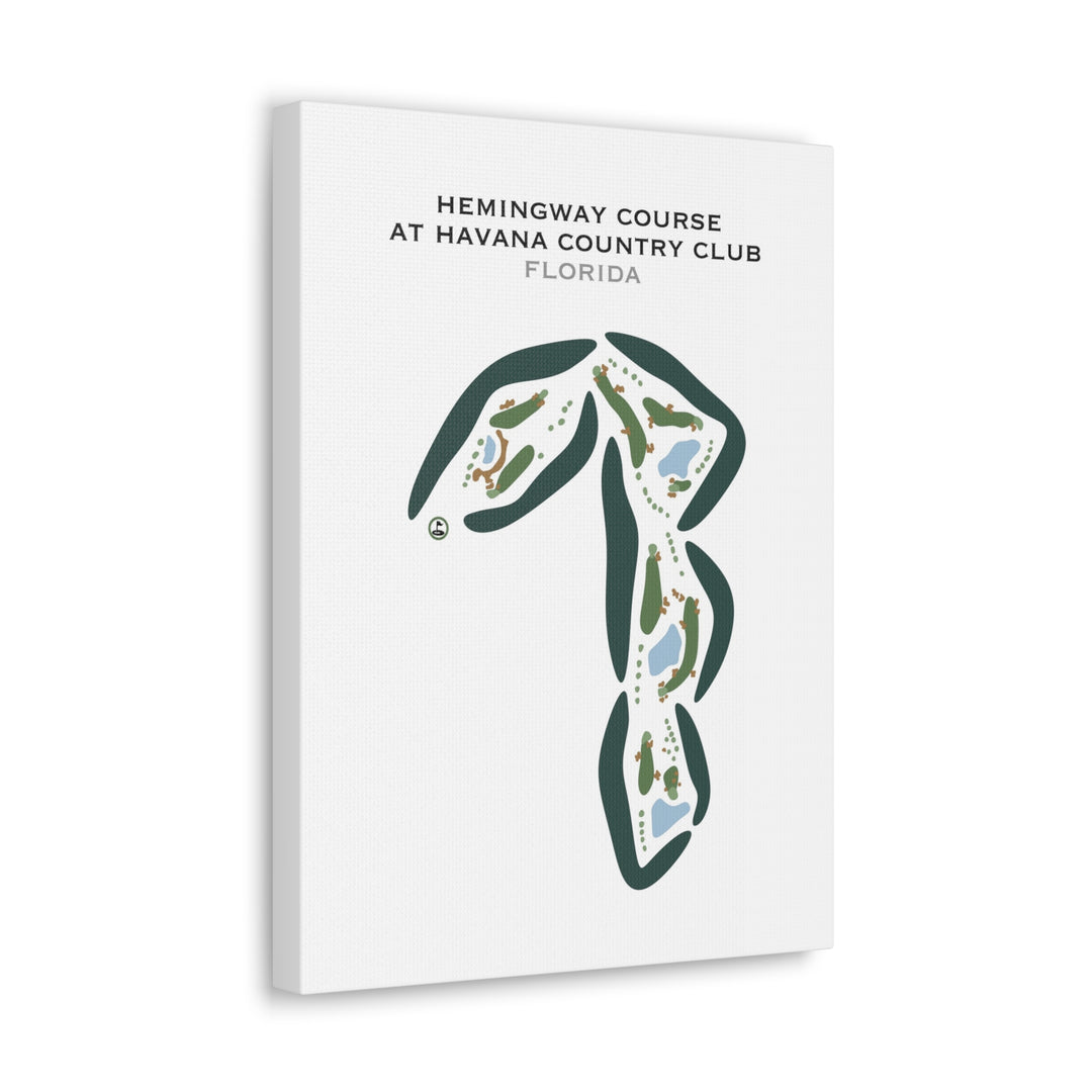 Hemingway Course at Havana Country Club, Florida - Printed Golf Courses