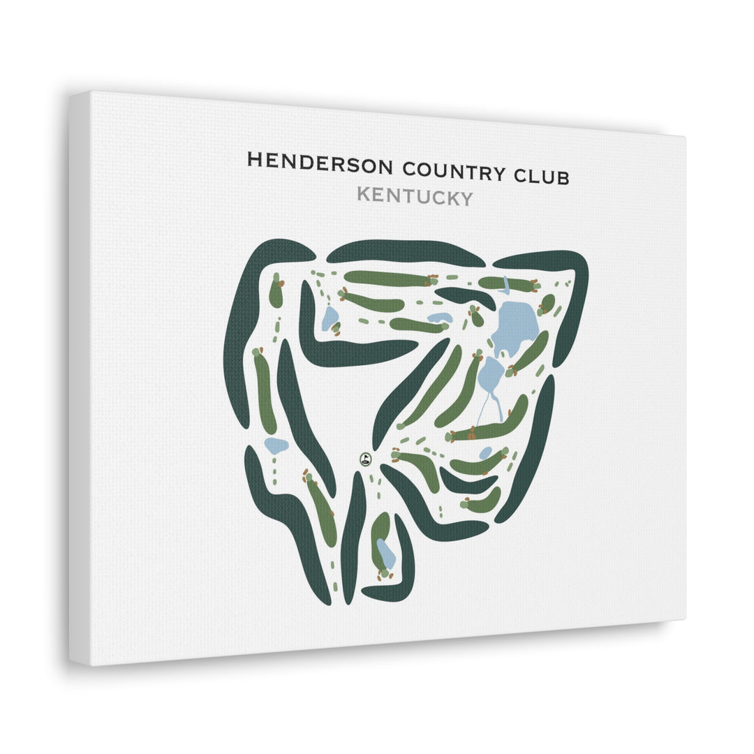 Henderson Country Club, Kentucky - Printed Golf Courses