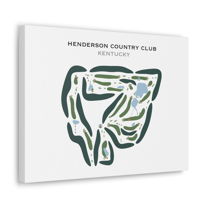 Henderson Country Club, Kentucky - Printed Golf Courses