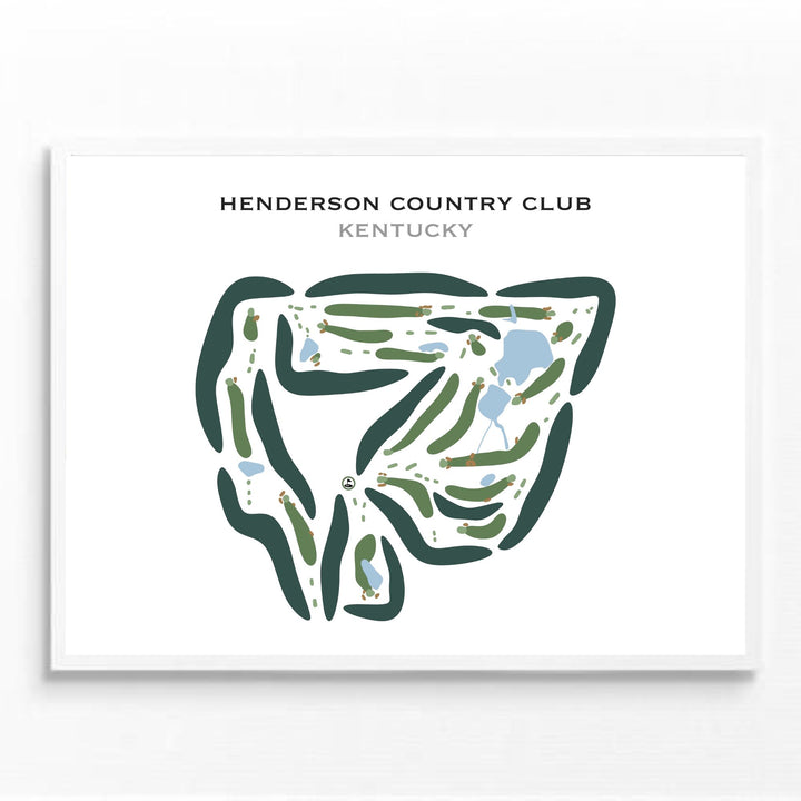 Henderson Country Club, Kentucky - Printed Golf Courses