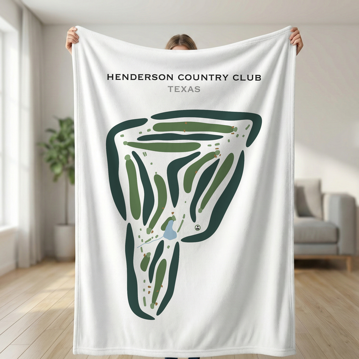 Henderson Country Club, Texas - Printed Golf Courses