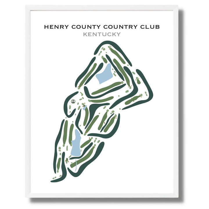 Henry County Country Club, Kentucky - Printed Golf Courses