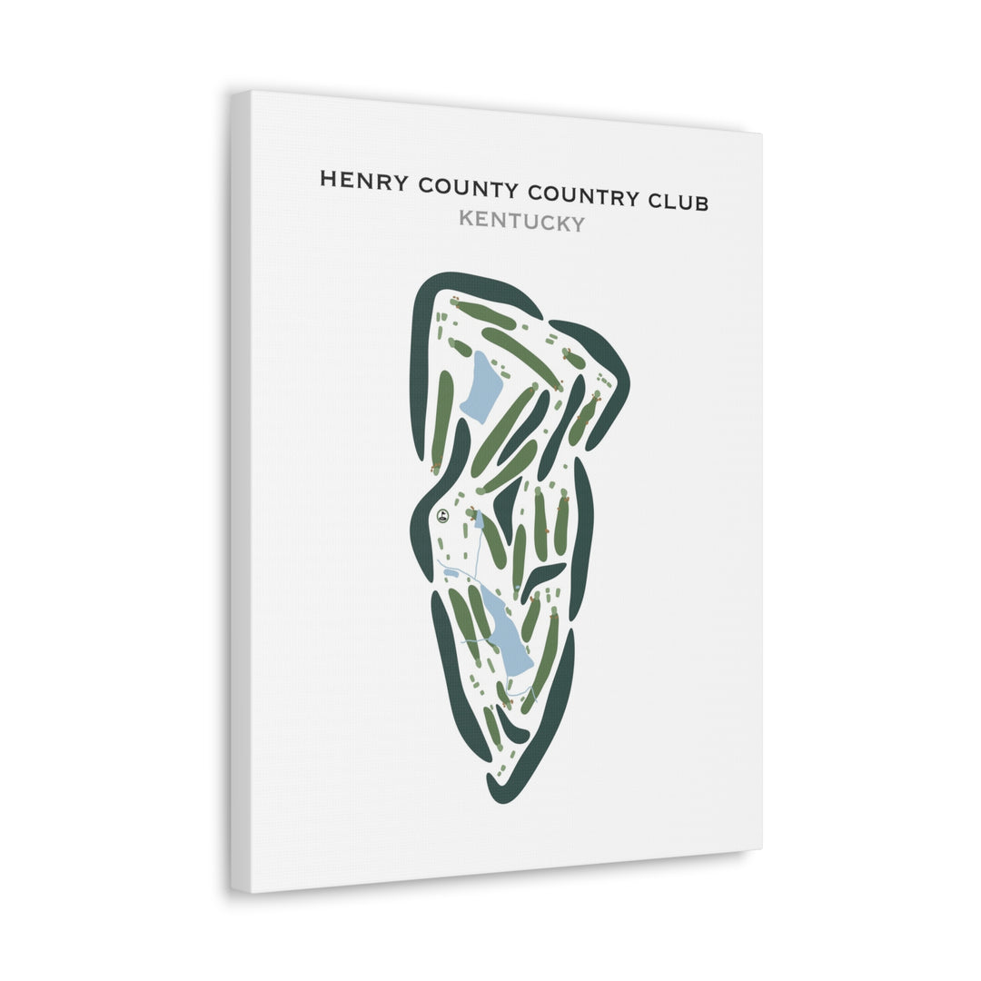 Henry County Country Club, Kentucky - Printed Golf Courses