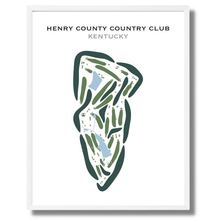 Henry County Country Club, Kentucky - Printed Golf Courses