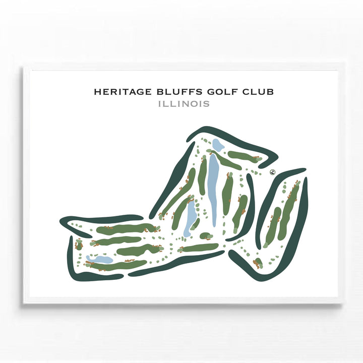 Heritage Bluffs Golf Club, Illinois - Printed Golf Courses