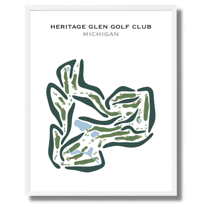 Heritage Glen Golf Club, Michigan - Printed Golf Courses