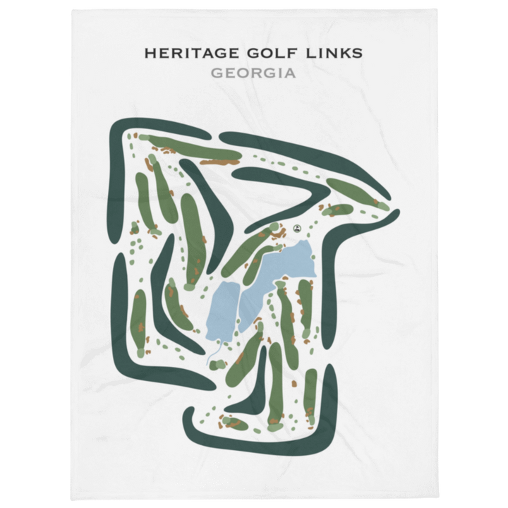 Heritage Golf Links, Georgia - Printed Golf Course