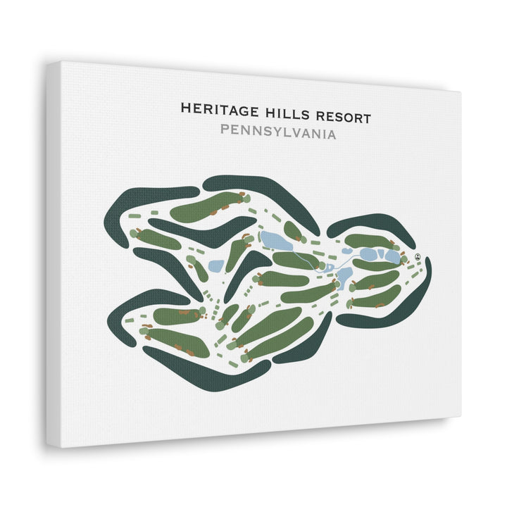 Heritage Hills Resort, Pennsylvania - Printed Golf Courses