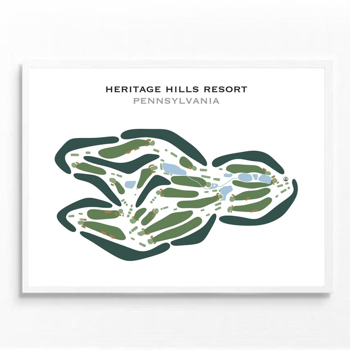 Heritage Hills Resort, Pennsylvania - Printed Golf Courses