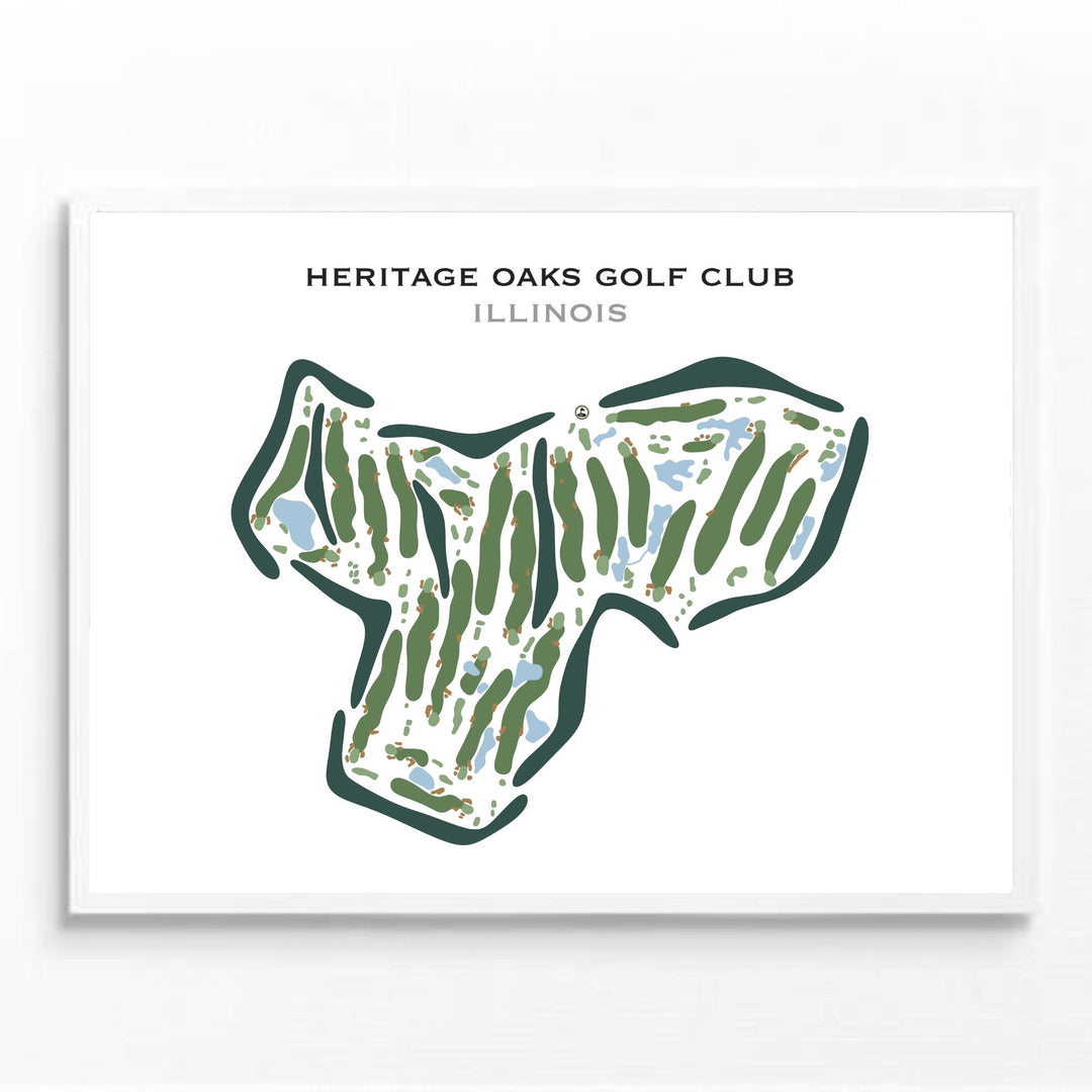 Heritage Oaks Golf Club, Illinois - Printed Golf Course