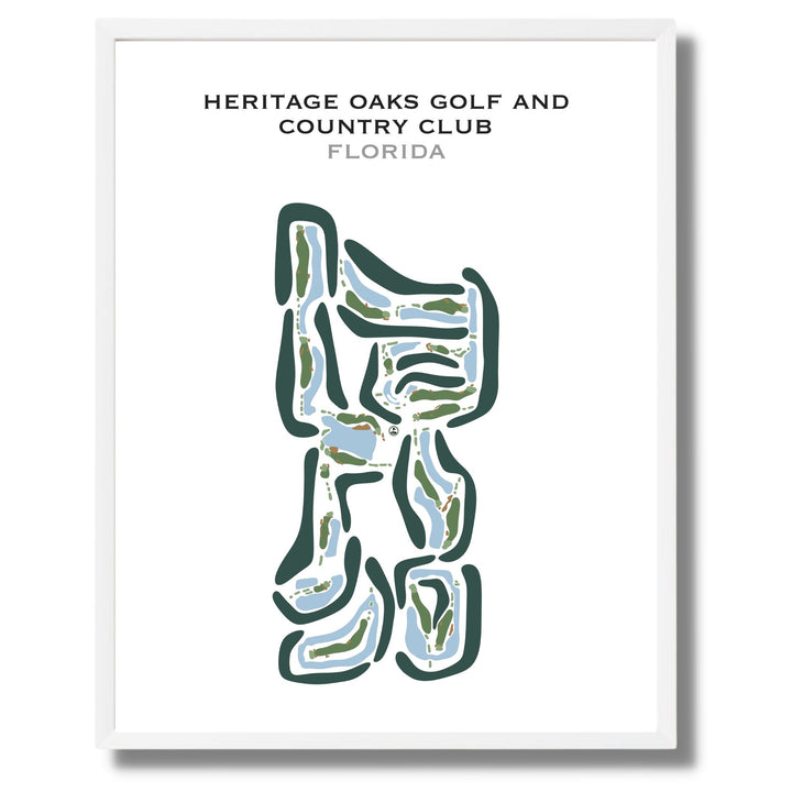 Heritage Oaks Golf & Country Club, Florida - Printed Golf Courses