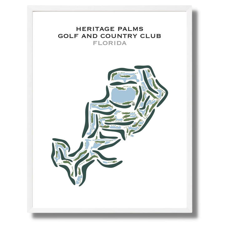 Heritage Palms Golf & Country Club, Florida - Printed Golf Course