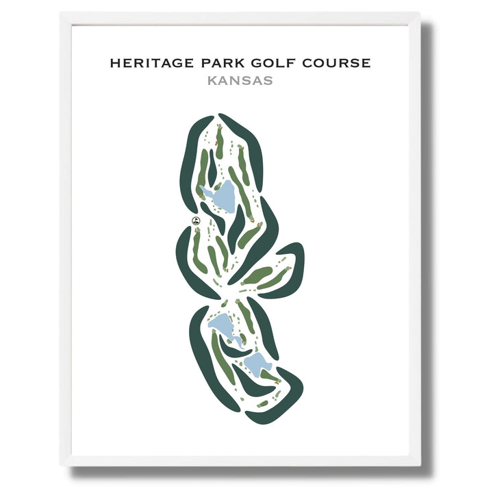 Heritage Park Golf Course, Kansas - Printed Golf Courses