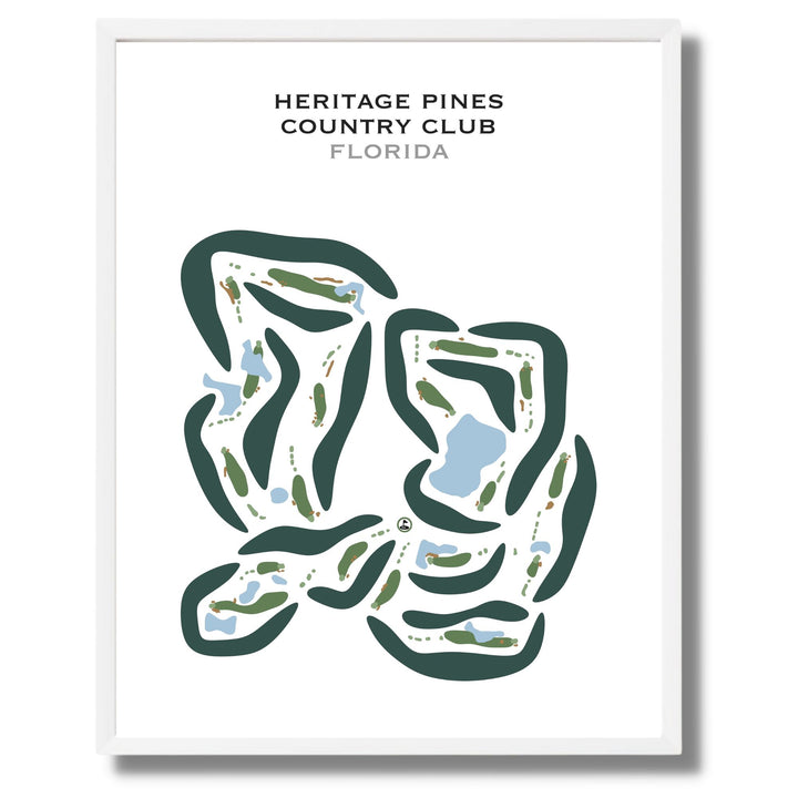 Heritage Pines Country Club, Florida - Printed Golf Courses