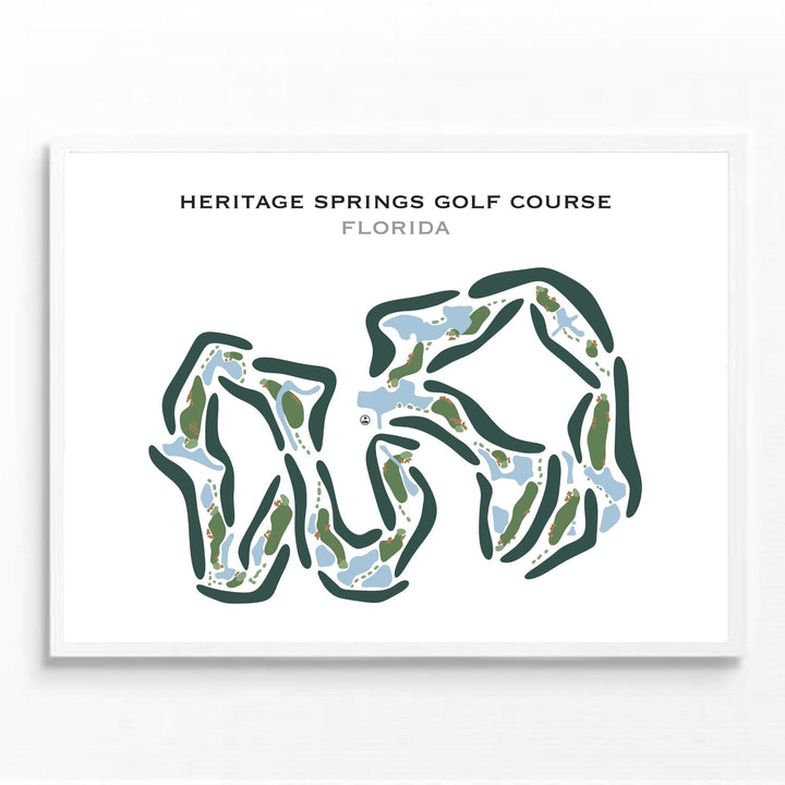 Heritage Springs Golf Course, Florida - Printed Golf Courses