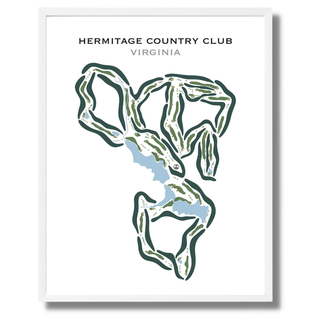 Hermitage Country Club, Virginia - Printed Golf Courses